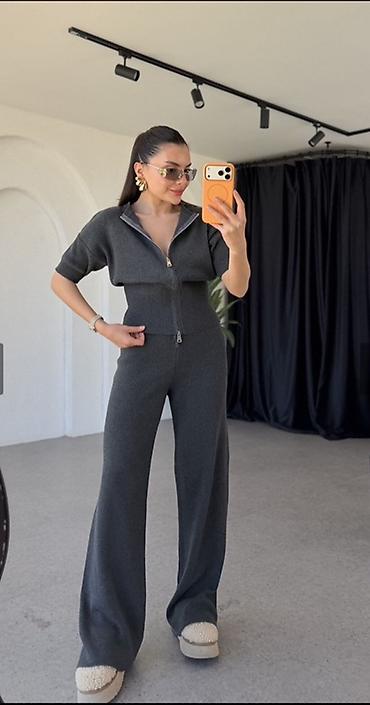 Kompleti: Kompleti 3100 dinara Vel uni Duzina 120 cm pantalone Crna braon siva — 10