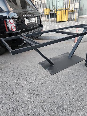 iş stulu: Metalkonstruksiya baza – “Z” formalı masa ayağı - Material: qalın — 1