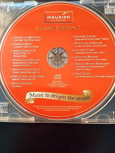 stari auto radio: CD: Mauxion Fine Chocolates – Classic Edition 2 Kompilacija klasične — 1