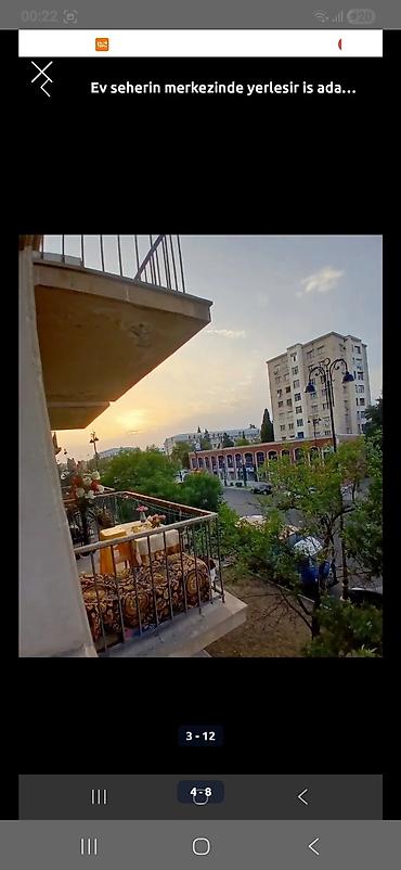 kirayə ev xutor: Seherin merkezinde 3 otagli ev kiraye verlir evde 1 xanim qalir 2 — 3