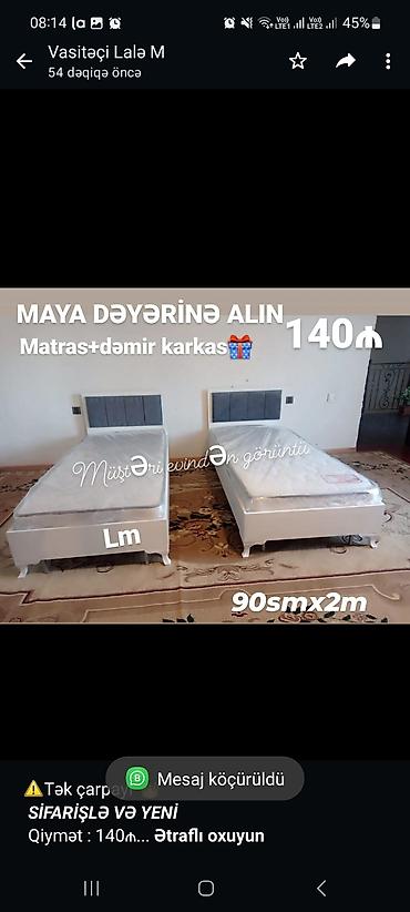 tek kravat: ⚠️Tək çarpayı*👑 _*SİFARİŞLƏ VƏ YENİ*_ Qiymət : 140₼ — 1