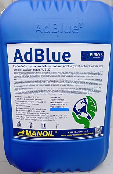 moto yağ: AdBlue EURO 6 premium – dizel mühərriklərində azot oksidlərini (NOx) — 1