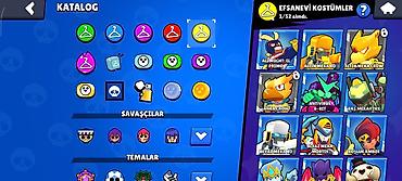 retro konsol: Brawl stars hesabıdı 26k kupası var 43 ender kostüm,33süper ender — 6
