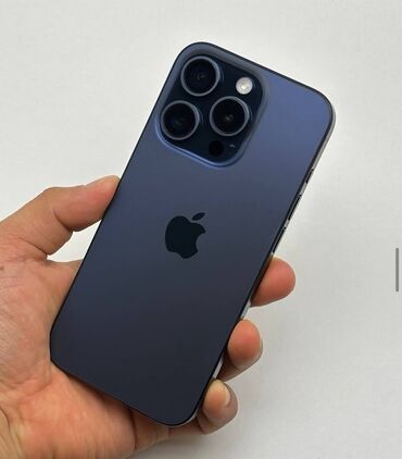 срочно продаю телефон нужны деньги: IPhone 15 Pro, Б/у, 256 ГБ, Sierra Blue, 89 %