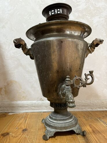 Mətbəx aksesuarları: Çay dəsti, rəng - Qəhvəyi, Metal, Alpina, 1000 nəfərlik