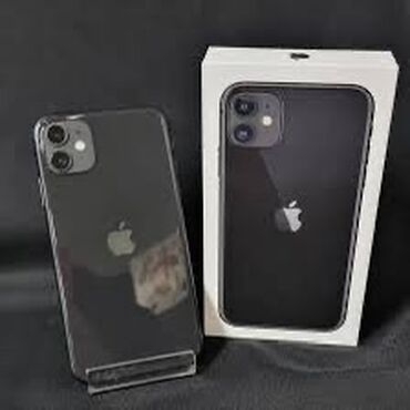 Apple iPhone: IPhone 11, Колдонулган, 128 ГБ, Space Gray, Кулакчындар, Заряддоочу түзүлүш, Коргоочу айнек, 80 %