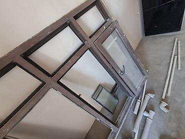 plastik dolabı: PVC pəncərə. 2 layli. 2 qat suseli. ortasi sabitdir. setqasi var. H — 2