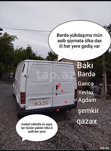 ремонт и строительство домов: Yükdaşıma xidməti – Bakı və bölgələr Ağ yük furgonu ilə şəhərlərarası — 1