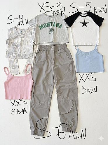 topdan geyim: Şalvar, Bershka, 2XS, rəng - Çəhrayı — 1