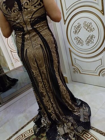 Ziyafət donları: Zərif axşam/gecə geyimi - Rənglər: qara və şampan/bej tonlarında - — 8