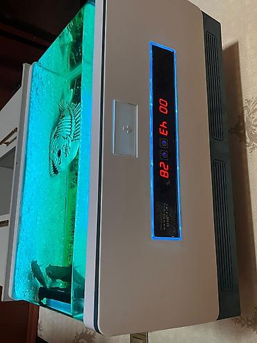 akvaryum filtiri: Akvaryum dəsti – LED işıqlı qapaq, daxili filtr sistemi və şkaflı — 3