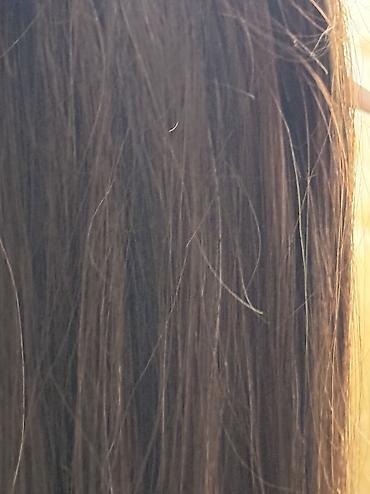tebii saclarin satisi: Tebiii sac satiram 100qr 80 -sm kraskasiz rengi kaştan rengdi.sac — 2