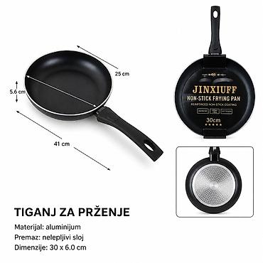 KMT tiganj crno-beli 5404034 - Namenjen za prženje i pripremu hrane