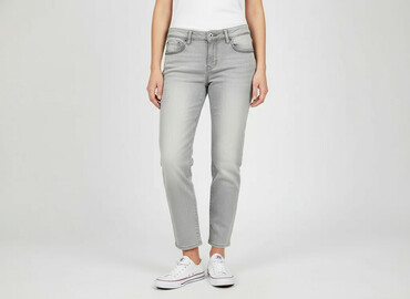 legginsy woskowane z wysokim stanem: Denim, Джинси жіночі, розмір S