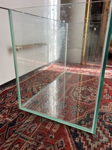 Çəngəllər: Dördbucaq akvarium, Boş, 34 l, Ünvandan götürmə, Ödənişli çatdırılma