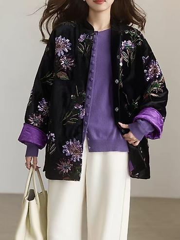 Пиджаки, жакеты: 52-54 размер!!! Утеплённый прошитый пиджак, полупальто, кардиган из — 1