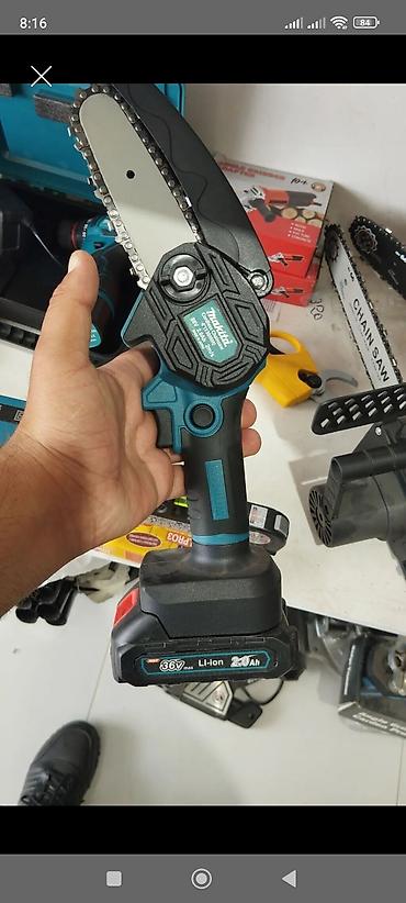 elektirik mişar: Akkumulyatorlu mini zəncirli mişar - Brend üslubu: Makita tipli — 1