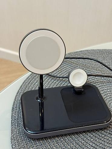zaryadka apple watch: Satechi Magnetic 3-in-1 — беспроводная зарядная станция (ST-WMCS3M) — 3