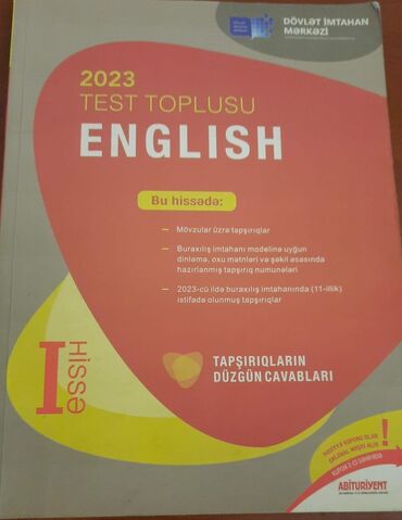 İnformatika: Ingilis dili test toplusu 1-ci hissə 2023, English