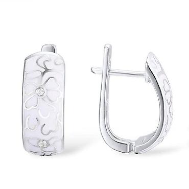 amber elixir: Серьги сөйкөлөр У в серебристом тоне — воплощение изящества и — 5