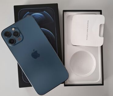 x11 iphone: IPhone 12 Pro Max, 256 GB, Pacific Blue, Simsiz şarj, Face ID