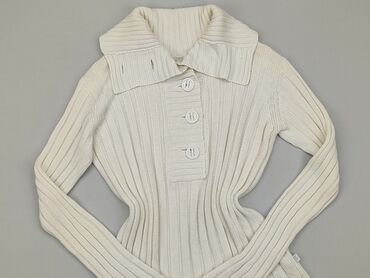 białe t shirty v neck: Sweter, XL, stan - Dobry