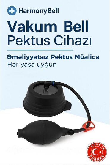 Digər tibbi məhsullar: Vakum bell ( sinə üçün korset)
Türkiyə istehsalı
Diqqət: ürün TƏZƏDİR