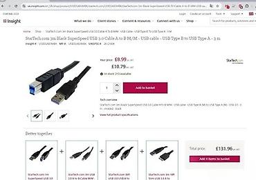 Druga oprema za računare i laptopove: USB 3.0 kabl A–B (SuperSpeed) – dužina 1,5 m, plavi - Konektori: USB — 3