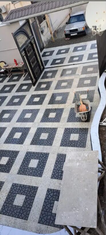 Beton plitələr: Məhsul: Beton mozaik səki/daş döşəmə plitələri Təsvir: - Açıq bej — 9