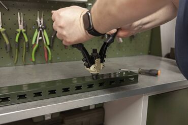 Заклепочные инструменты: Заклёпочник универсальный 3в1 двуручный для вытяжных и резьбовых — 9