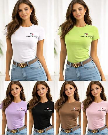 Majice kratkih rukava: Zenske majice S,M,L,XL,XXL velicine 2 komada 2900 din 3 komada 3700 — 4