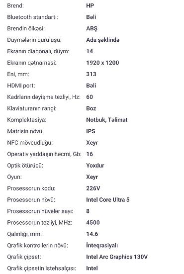 xiaomi redmi note 11: HP noutbuk – 14 düym IPS ekran, 1920×1200 (16:10) qətnamə, 60 Hz — 5