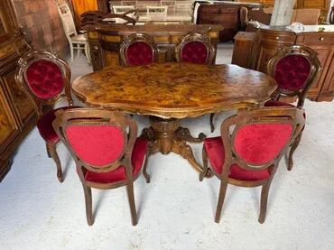 Stilske garniture: Stilski trpezarijski sto sa 6 stolica 🍽️✨ Sto sa 6 stolica u odličnom — 2