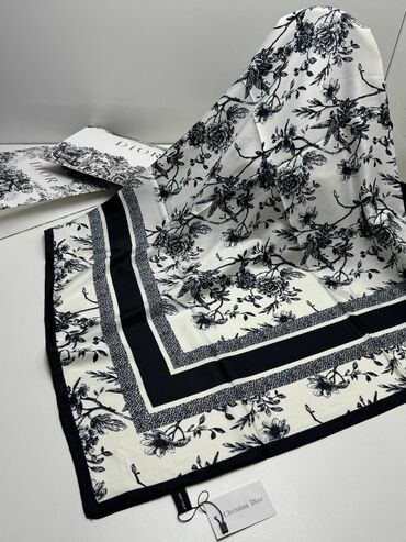 Платки: 📣📣 Новый платки 🔥🔥🔥🔥 🧣🧣Рамер : 90:90 см 🧣🧣Материал : 100% silk — 4