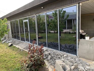 Готовые пластиковые окна: Окна двери витражи на заказ Бишкек Перегородка алюминевая на заказ — 12