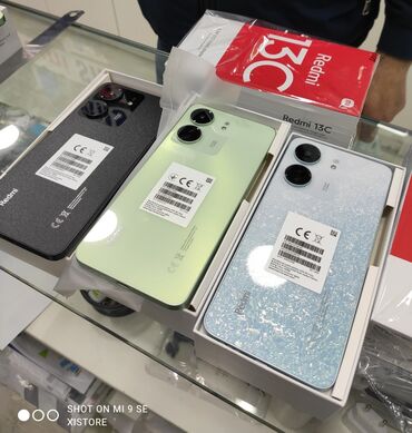 3 sim kartlı telefonlar: Xiaomi Redmi 13C, 128 GB, rəng - Ağ, 
 Barmaq izi, İki sim kartlı