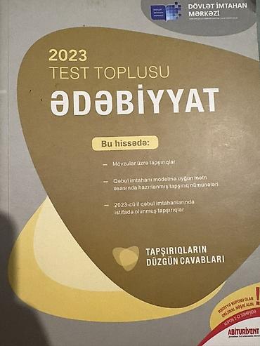 mətn pdf: 2023 Test Toplusu – Ədəbiyyat (DİM) - Fənn: Ədəbiyyat - Nəşr: Dövlət — 1