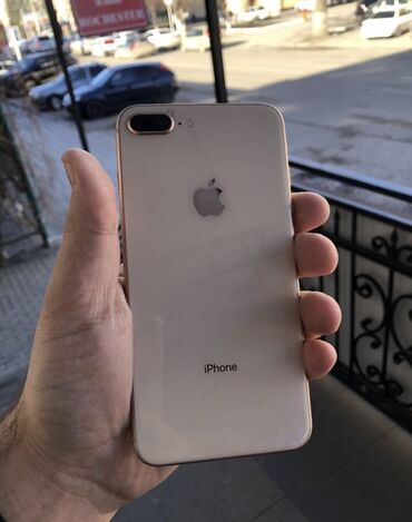 naushniki iphone lightning: IPhone 8 Plus, Б/у, 64 ГБ, Matte Gold, Наушники, Зарядное устройство, Защитное стекло, 81 %