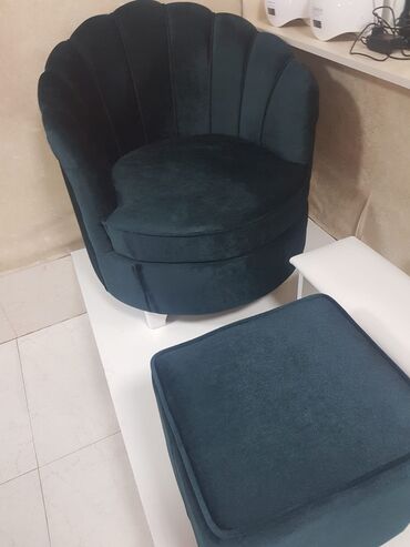 Salon, tibbi mebel dəsti: Pedikür üçün salon dəsti - Komplekt: yumşaq məxmər örtüklü kreslo — 2