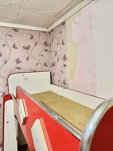 детские мир: Двухъярусная детская кровать, Б/у, ЛДСП, цвет - Красный — 3