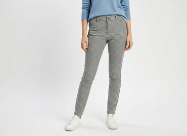 jeansy damskie z lampasami: Women`s trousers, size S