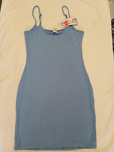pull bear: Платье-комбинация AMISU - Цвет: небесно-голубой - Фасон: облегающее — 1