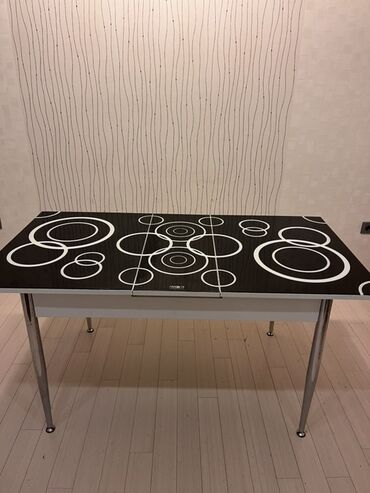 стол массив: Mətbəx masası, Transformer, Şüşə, Dördbucaq masa