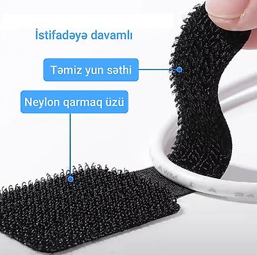 Masaüstü dəstlər: Kabel tutacaqlar – 5 əd. set - Öz-özünə yapışan quruluş: Neylon — 2