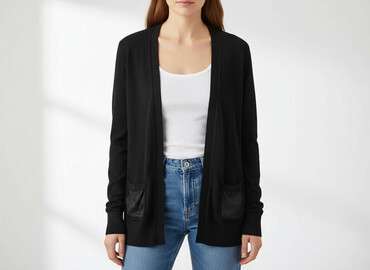 Kardigany: H&M Basic, Kardigan damski, rozmiar L