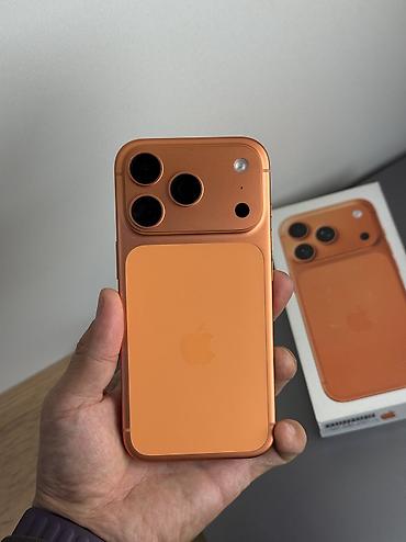 samsung zip: IPhone 17 Pro, Б/у, 512 ГБ, Оранжевый, Защитное стекло, Чехол, Кабель, 91 % — 4
