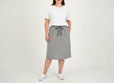 czarne trapezowe spódnice midi: Спідниця жіноча, розмір 2XL
