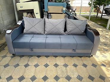 Угловые диваны: Мебель Бишкек диван кровать размер 2.20 рабочих мест 1.90 спальных — 3