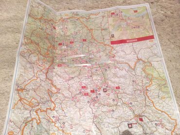 Knjige i stripovi: Auto karta Srbije. Auto karta Srbije Lukoil. 1:840000, uvećani Novi — 4