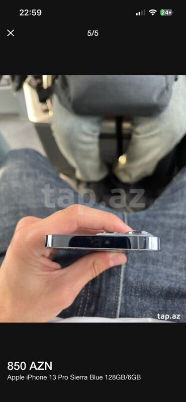 телефон fly evo tech 4: IPhone 13 Pro, 128 GB, Sierra Blue, Face ID